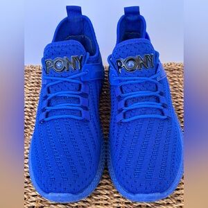 Pony Women’s PP2 Tempo Base Knit Sneakers Low Profile Royal Blue Size 7.5